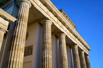 Naklejka premium Brandenburger Tor gate in central Berlin, Germany