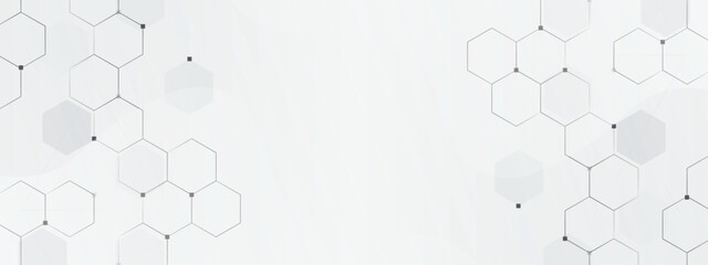 white background hexagon geometric pattern abstract elements design. Concept engineer,  medical, technology, science, data security. vector tamplate.