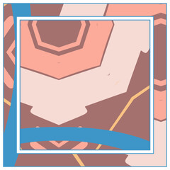 Abstract colorful grunge background. Contemporary modern art for silk scarf, hijab shawl design. Digital brushstrokes, painted texture for textile fabric, paper print. Fashion illustration