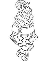 Indulge your sweet tooth with Sweet Treats, a coloring page featuring a cute and delicious ice cream outline illustration. Let your imagination run wild as you color in each tasty scoop.