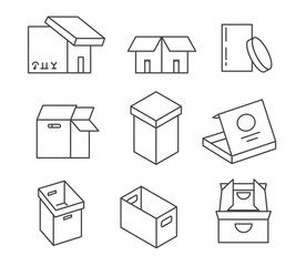 Packaging cardboard, carton boxes for packing