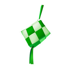 some animated images of typical Indonesian food ketupat