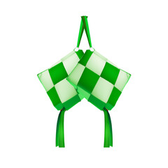 some animated images of typical Indonesian food ketupat