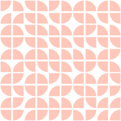 Seamless pattern with pink geometric design