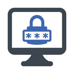 Computer password icon