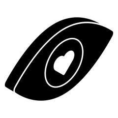 A creative design icon of love monitoring 