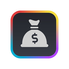 Money Bag - Pictogram (icon) 