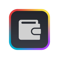 Fototapeta premium Wallet - Pictogram (icon) 