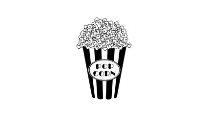 popcorn silhouette