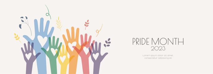 Pride Month 2023 banner.