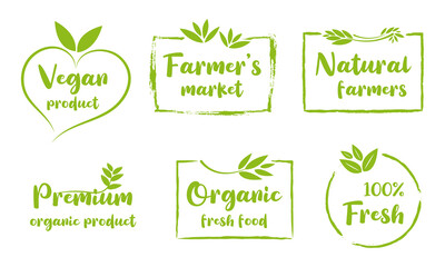 Fototapeta premium Organic food, natural product, healthy life and farm fresh for food and drink promotion.