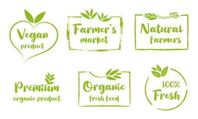 Organic food, natural product, healthy life and farm fresh for food and drink promotion.