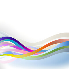 Abstract colorful background with wave 