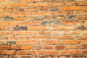 Brick wall. Brick background. Space for design and text