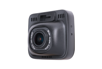 Car CCTV camera video recorder isolated on white background