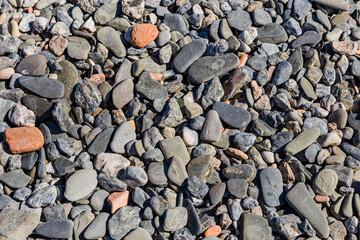 detail of stones from a catalan beach