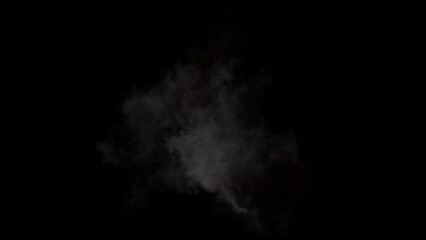 An explosion in space on a black background. Can be used as a video texture or background for design projects, scenes, etc.