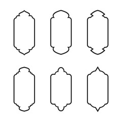 Islamic Frame Line Vector Arts