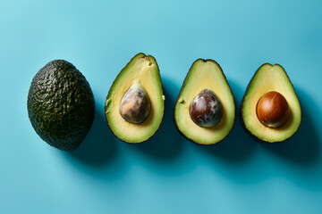avocado cut in half