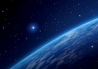 galaxy in a free space. 3D rendering