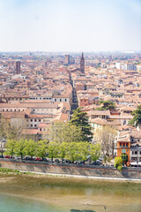 Fototapeta na wymiar panorama over verona italy