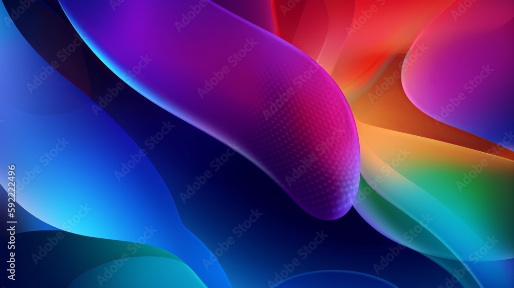 Poster modern gradient waves blend background, great design for any purposes. vibrant style template. multi