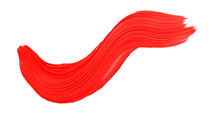 Ruddy brush isolated on transparent background, Scarlet Sage red brush, png
