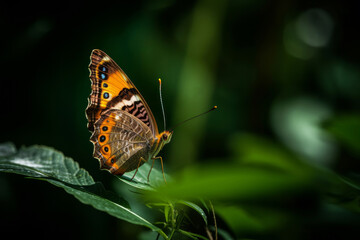 Obraz na płótnie Canvas Butterfly on natural background. Illustration AI Generative.