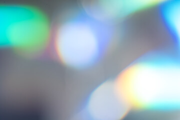 Background blurred hologram closeup. Colour Bokeh