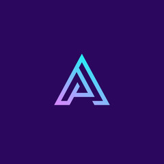 AP Logo Design. Letter A Icon. PA Logo