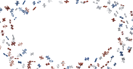 Blurred sale background. 3d - 3D percent rain illlustration