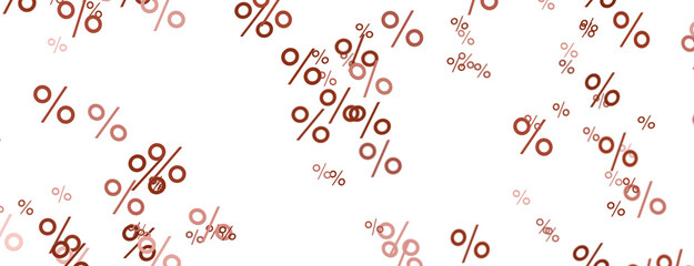 percent shopping digital in hand 3d.