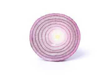 red onion isolated on white