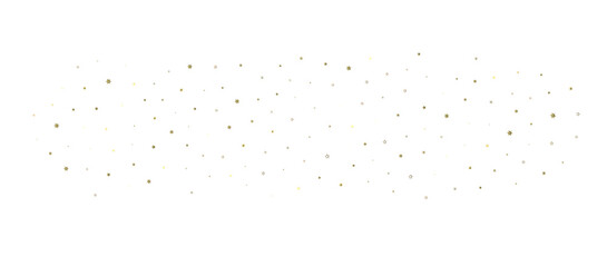 XMAS stars. Confetti celebration, Falling golden abstract decoration for party, birthday celebrate, 3D PNG