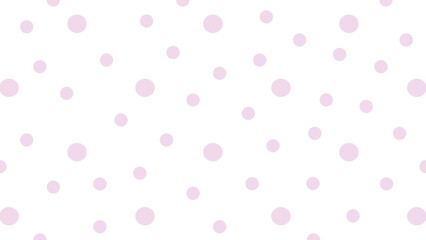 White background with pink dots