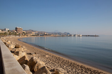 Fototapeta na wymiar El Campello Beach, Alicante; Spain