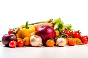 Fototapeta na wymiar Vegetables on White Background