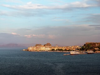 Scenic shot of the Old Town of Kerkyra in Corfu, Greece