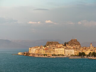 Scenic shot of the Old Town of Kerkyra in Corfu, Greece