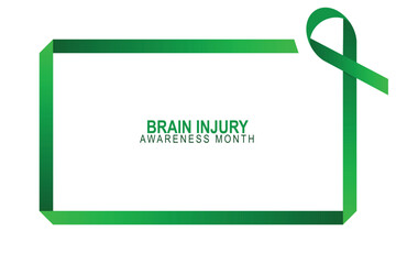 Brain Injury Awareness Month background.