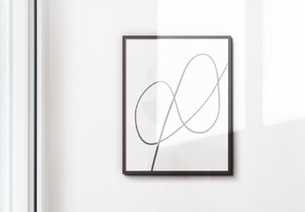 Any Frame Size Interior Wall Art Poster Mockup Template