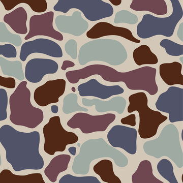 Seamless Colourful Camouflage Pattern