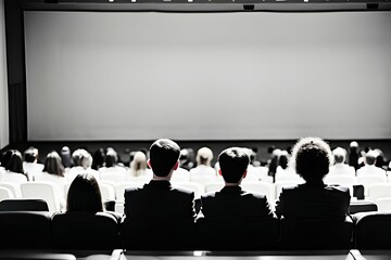 people watching tv in cinema-Generate AI
