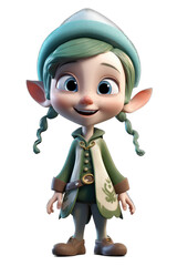 Silly Christmas Elf Cartoon