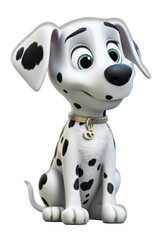 Loyal Dog Cartoon Character Isolated