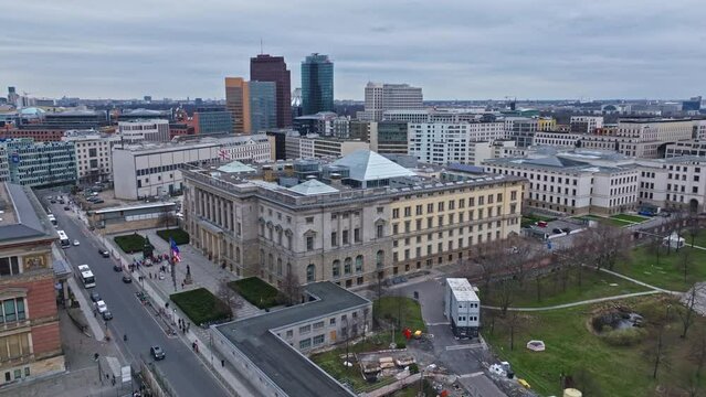 Drone shot of Berlin House of Representatives ( Abgeordnetenhaus ) - Prussian state parliament , Berlin , Germany