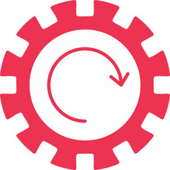 Gear Wheel Drawing Icon