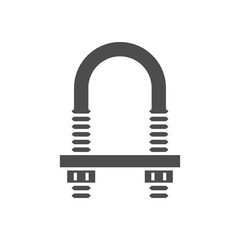 U bolt line outline icon © motorama