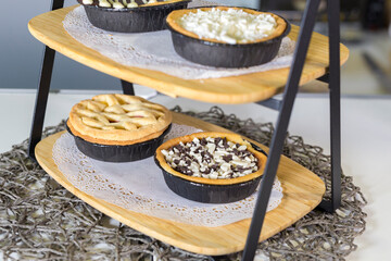 Homemade sweet pastries. Home baking.