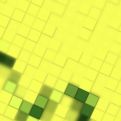 Abstract yellow-green squares for background or wallpaper